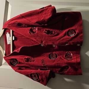 Red Collegiate Collection Button-Up Shirt USC